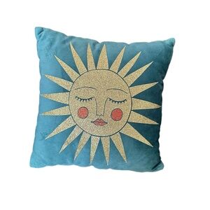 Mary Benson London Asteria Emerald Velvet Cushion